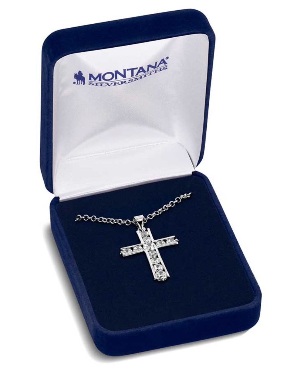 Montana Silversmiths® Round Brilliance Cross Bling Necklace NC3251